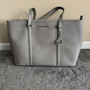 Michael Kors Silver Sady Tote Bag